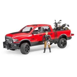 Bruder - RAM 2500 Power Wagon With Scrambler Ducati Motorbike