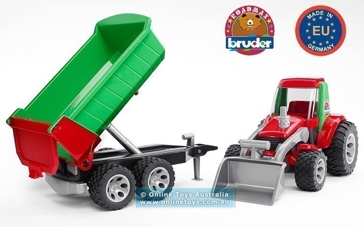 Bruder Roadmax - Tractor With Front Loader and Rear Tipper