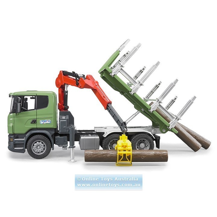 Bruder - Scania R-Series Timber Truck With Loading Crane