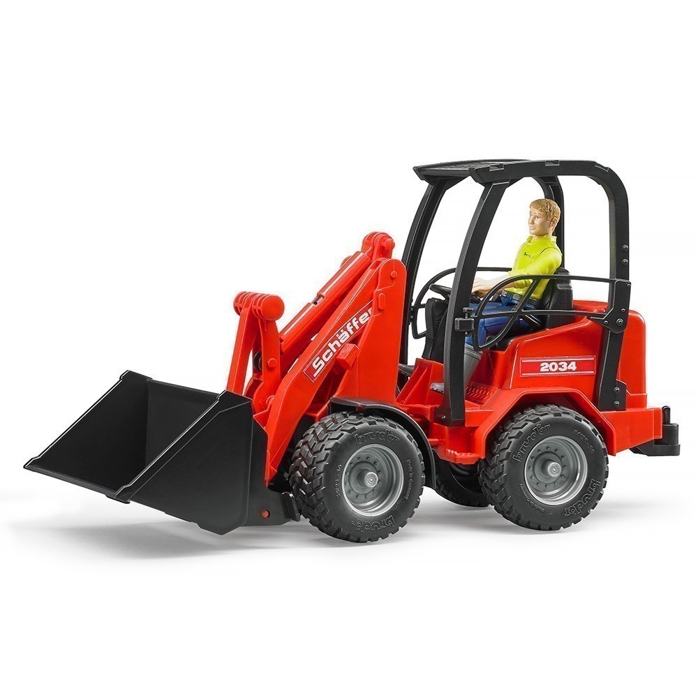 Bruder - Schaffer Compact loader 2034 With Figure & Accessories