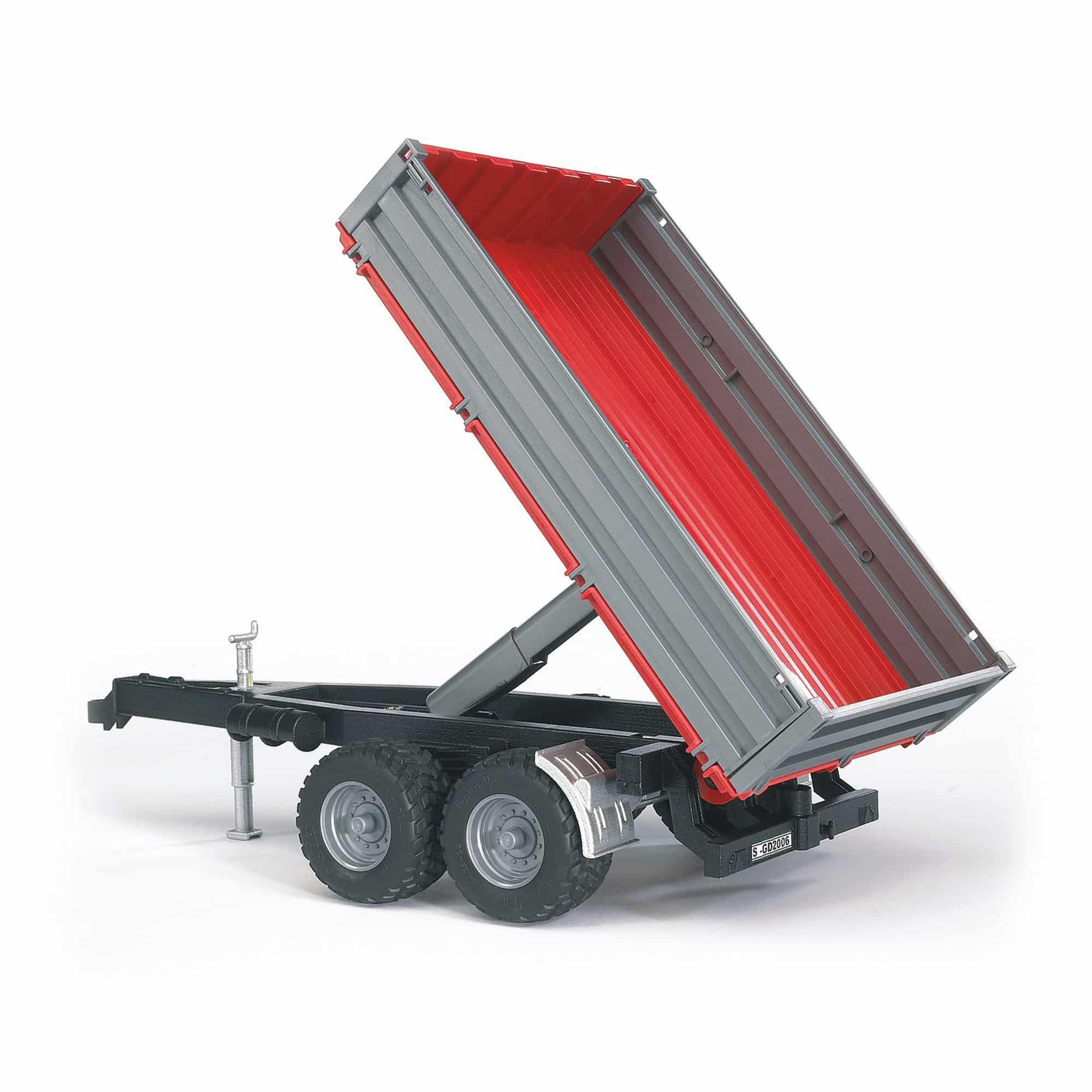 Bruder -Tipping Trailer With Grey Sides