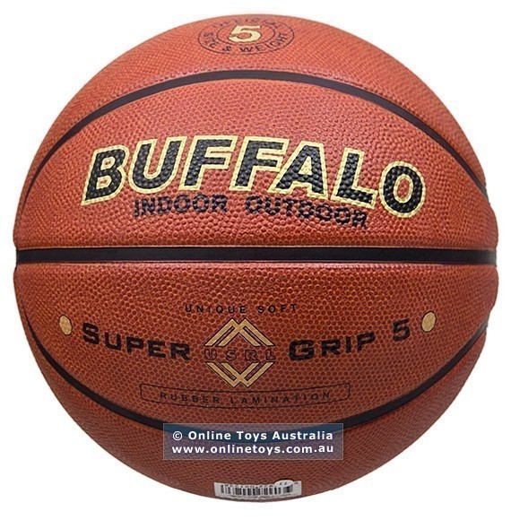 Buffalo - Super Grip Cellular Rubber Basketball - Size 5