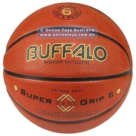 Buffalo - Super Grip Cellular Rubber Basketball - Size 6
