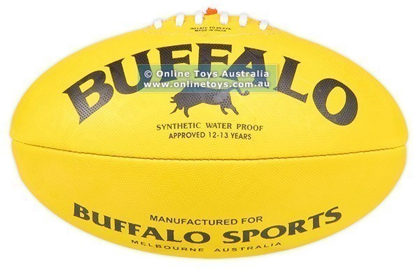 Buffalo - Synthetic Water Proof Football - 12-13 Years - Yellow