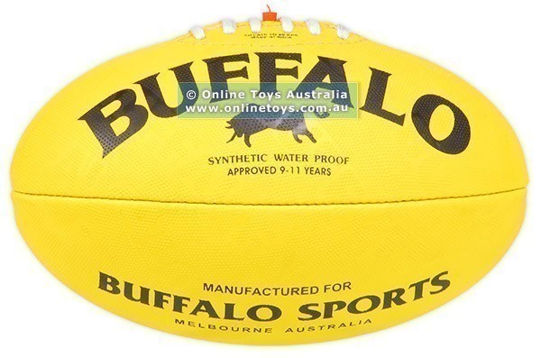 Buffalo - Synthetic Water Proof Football - 9-11 Years - Yellow