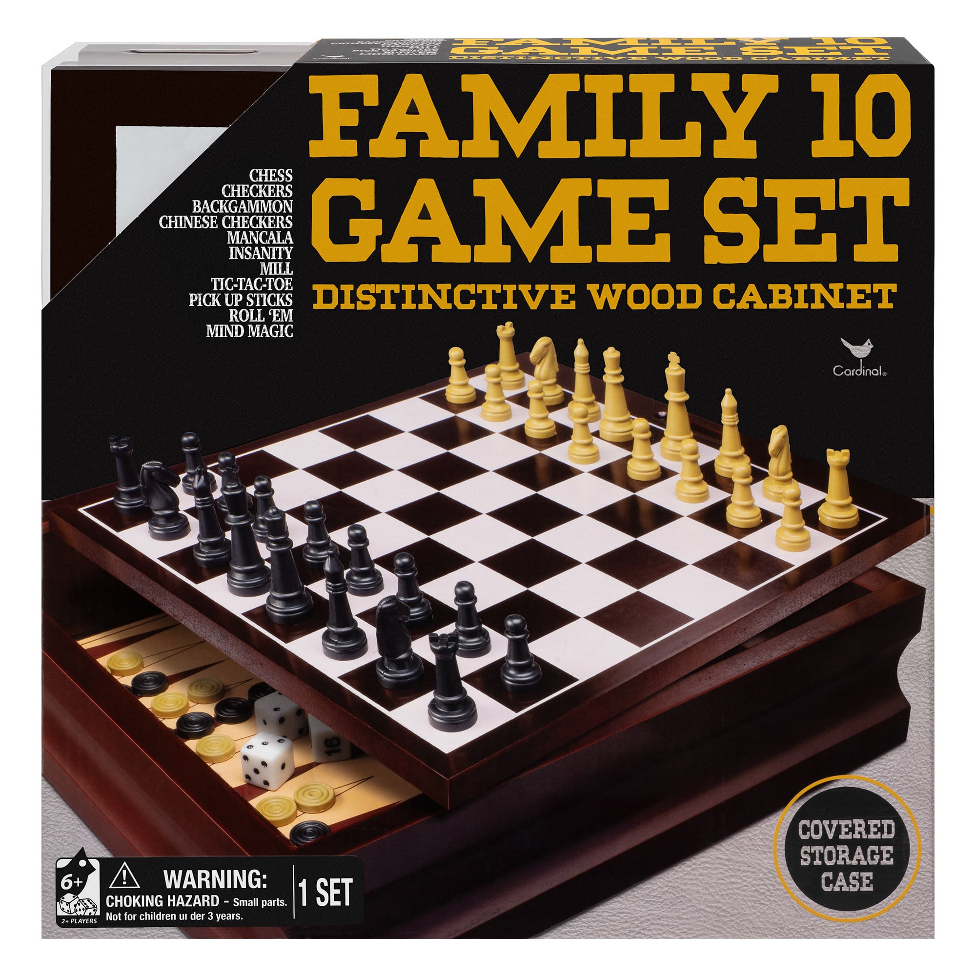 Cardinal Family Wooden 10 Game Centre