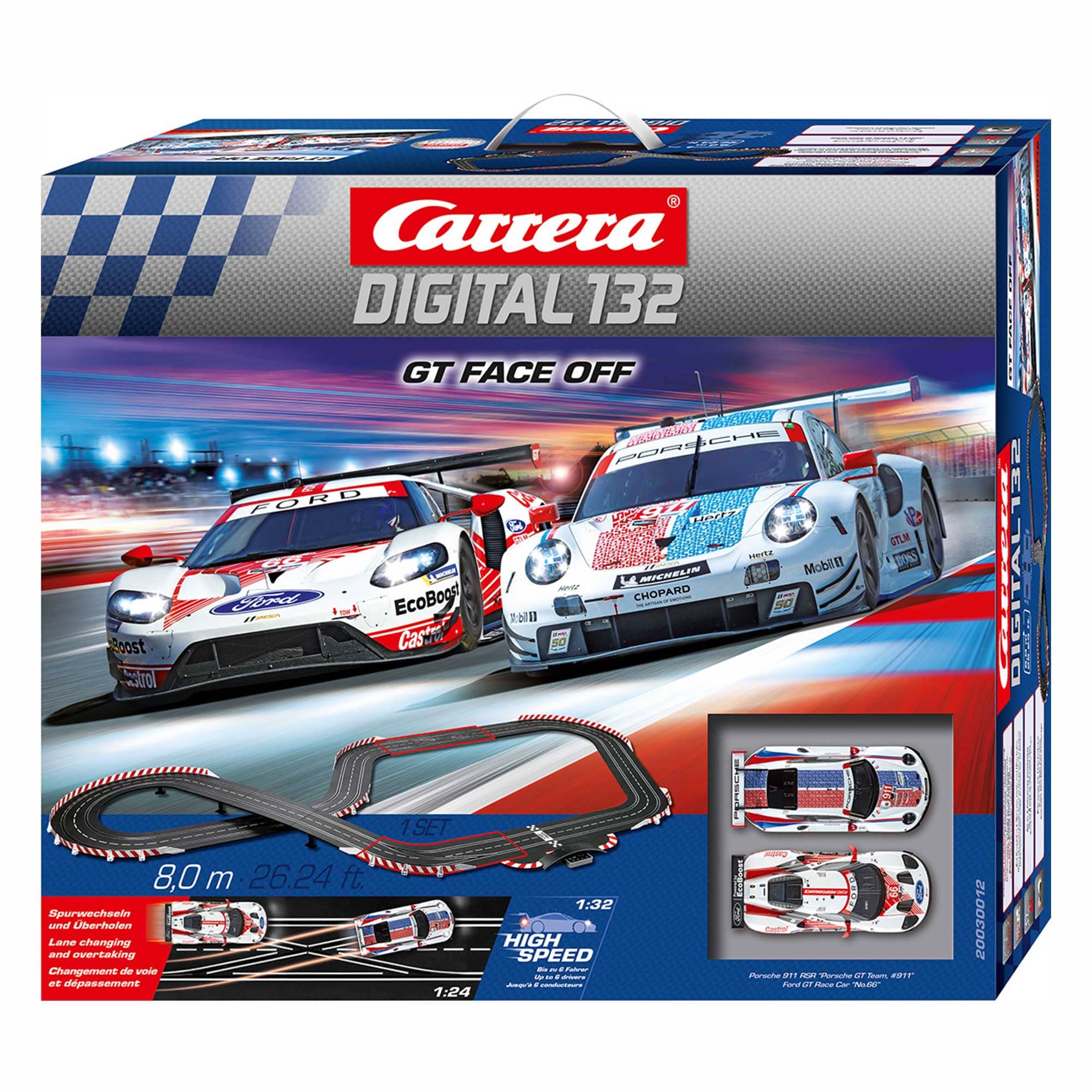 Carrera 30012 Digital 132 - GT Face Off Slot Car Set - Online Toys Australia
