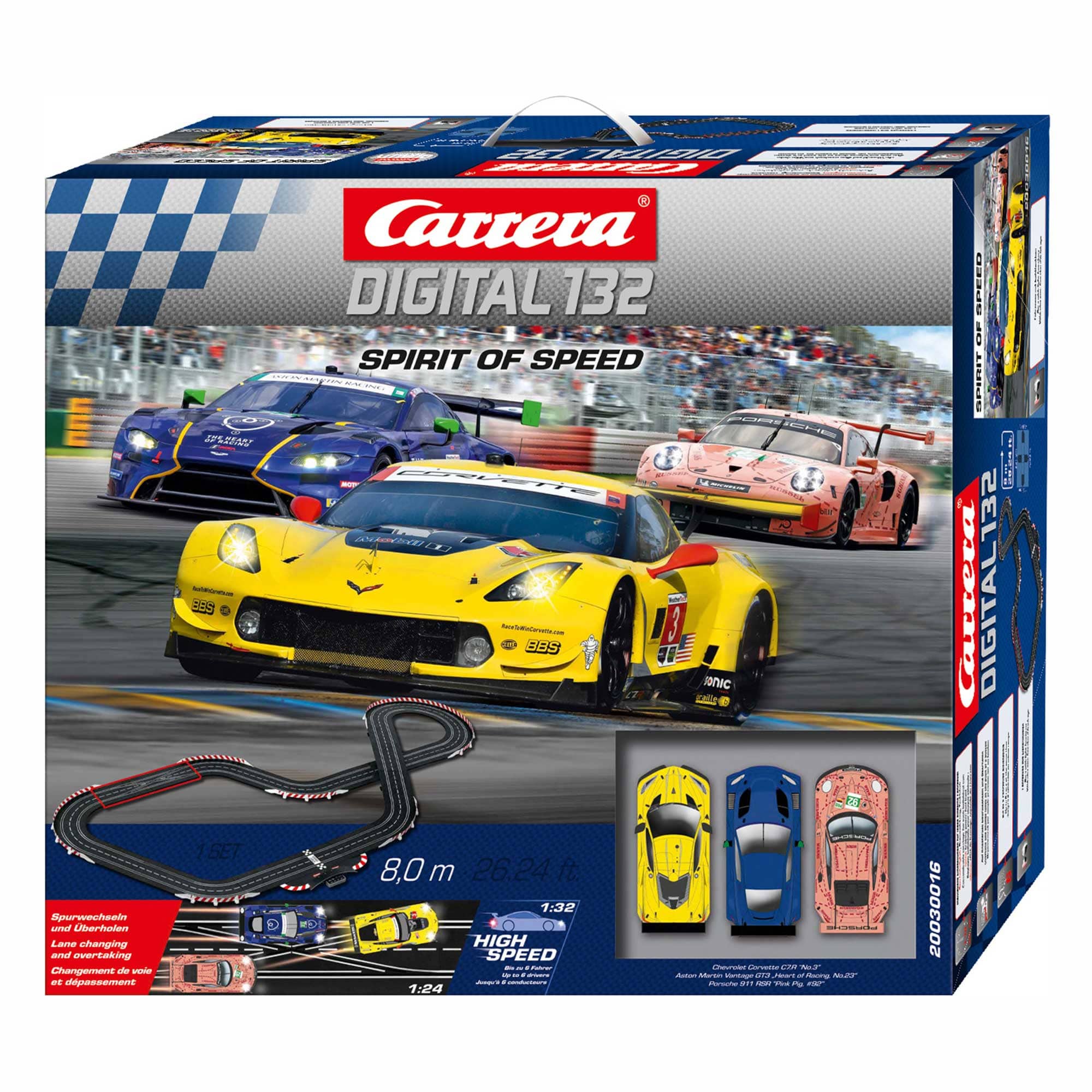 Carrera 30016 Digital 132 Spirit of Speed 3 Car Slot Car Set