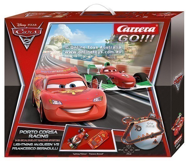 Carrera Go - Disney Pixar Cars 2 - Slot Car Racing System - Porto Corsa Racing