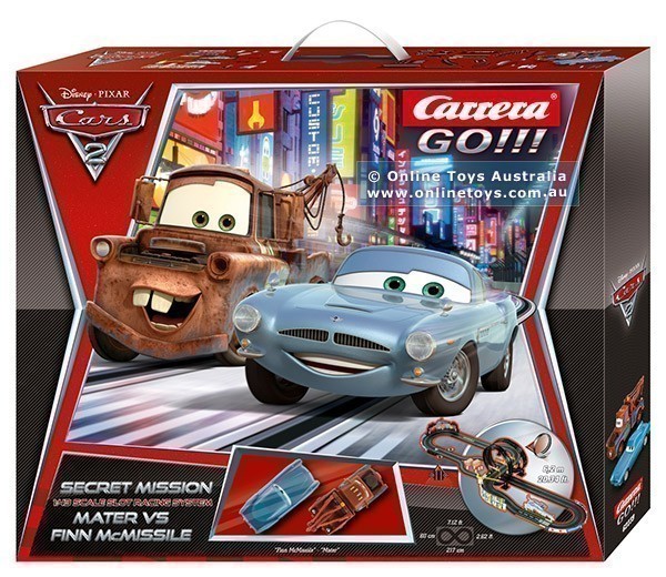 Carrera Go - Disney Pixar Cars 2 - Slot Car Racing System - Secret Mission  - Online Toys Australia