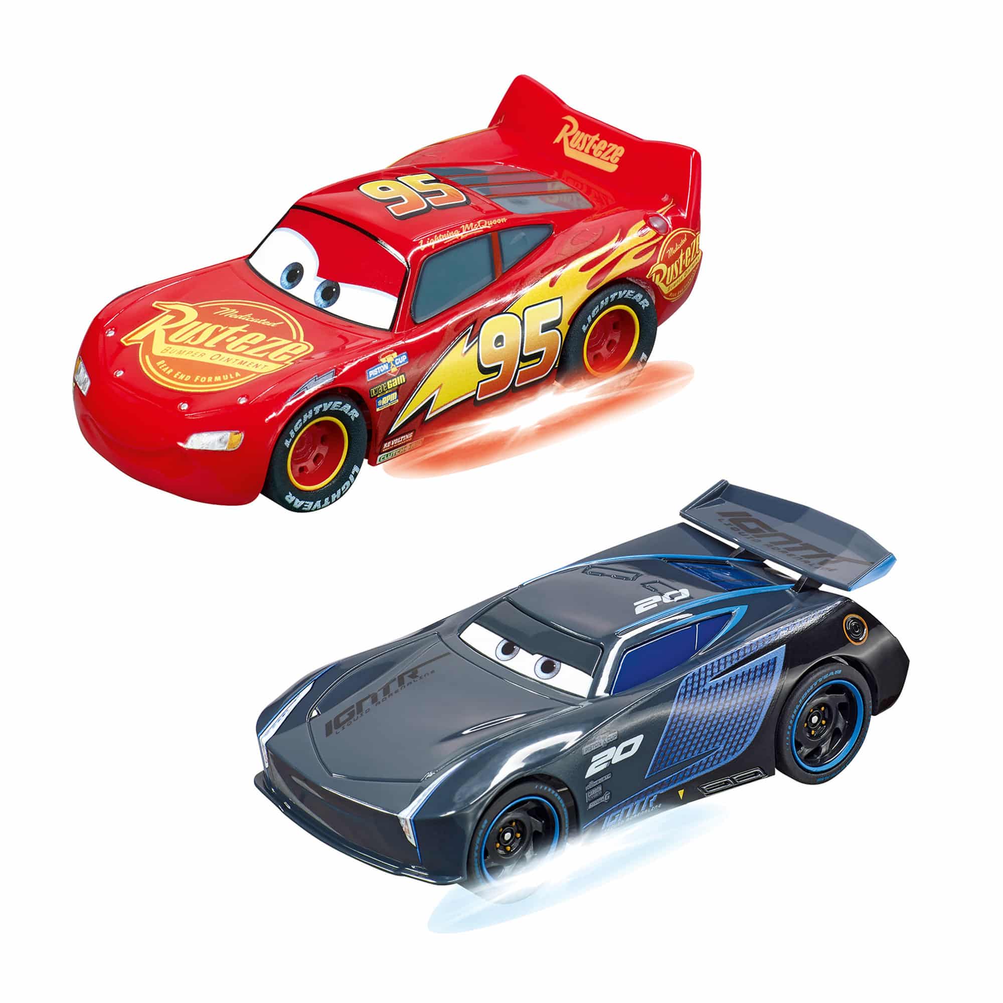  Carrera GO!!! 62477 Disney Pixar Cars Neon Nights Electric Slot  Car Racing Kids Toy Race Track Set Includes 2 Controllers and 2 Cars in  1:43 Scale : Toys & Games