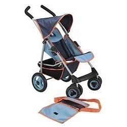 Chica - Large Stroller with Rain Cover - Blue