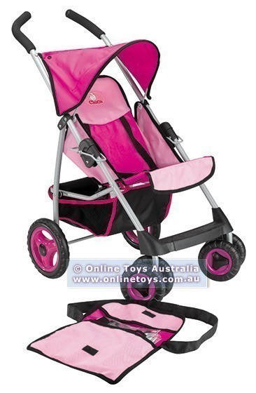 Chica - Large Stroller with Rain Cover - Pink