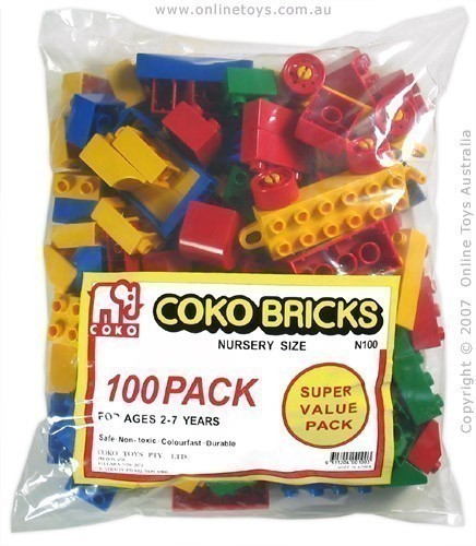 Coko 100 Piece Nursery Size Bricks