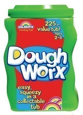 Colorific Dough Worx 225gm Green Tub