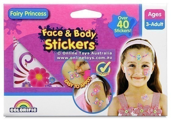 Colorific Face and Body Stickers - Fairy Princess