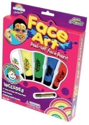 Colorific Face Art Peel Off 5 Tubes Pack