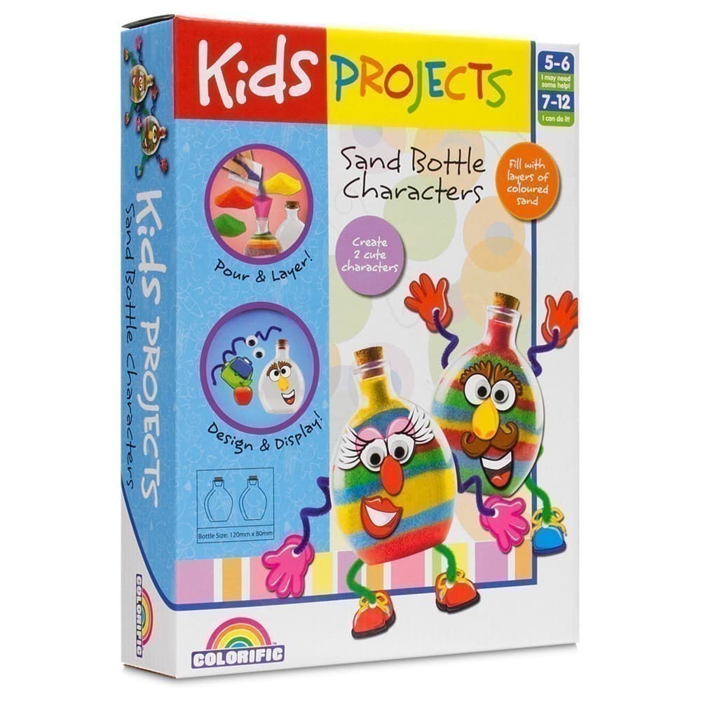 Colorific - Kids Projects - Sand Bottle Characters