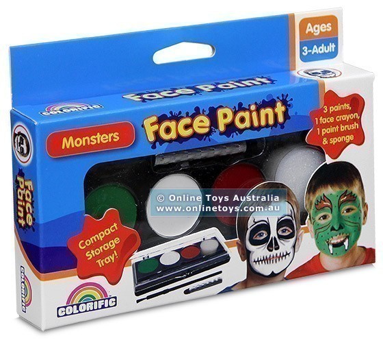 Colorific Mini Face Paint Theme Pack - Monsters