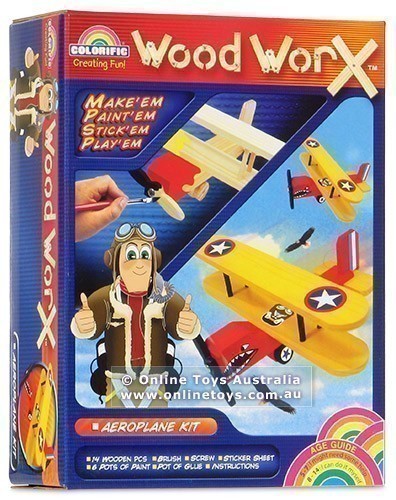 Colorific Wood Worx - Aeroplane Kit