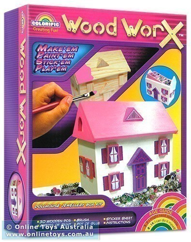 Colorific Wood Worx - Dollhouse Jewellery Box Kit
