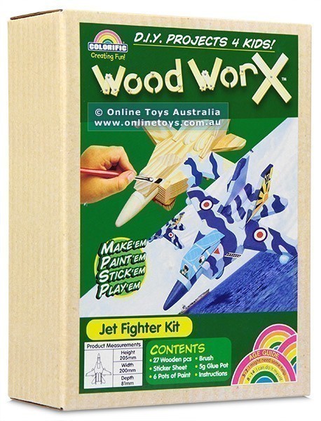 Colorific Wood Worx - Jet Fighter Kit