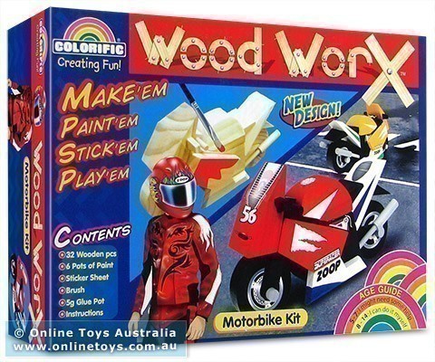 Colorific Wood Worx - Motor Bike Kit