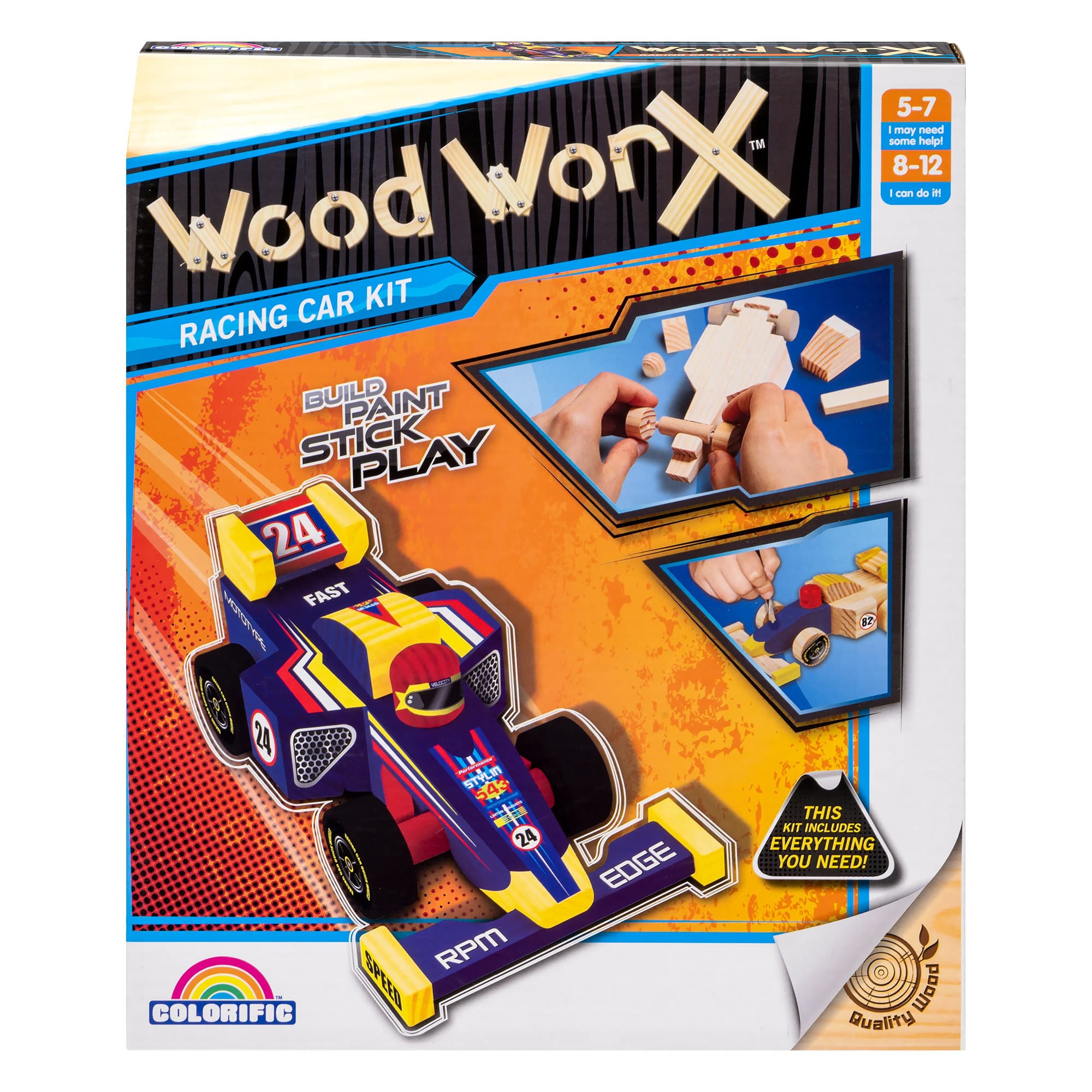 Colorific Wood Worx - Racing Car Kit