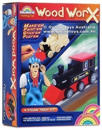 Colorific Wood Worx - Steam Train Kit