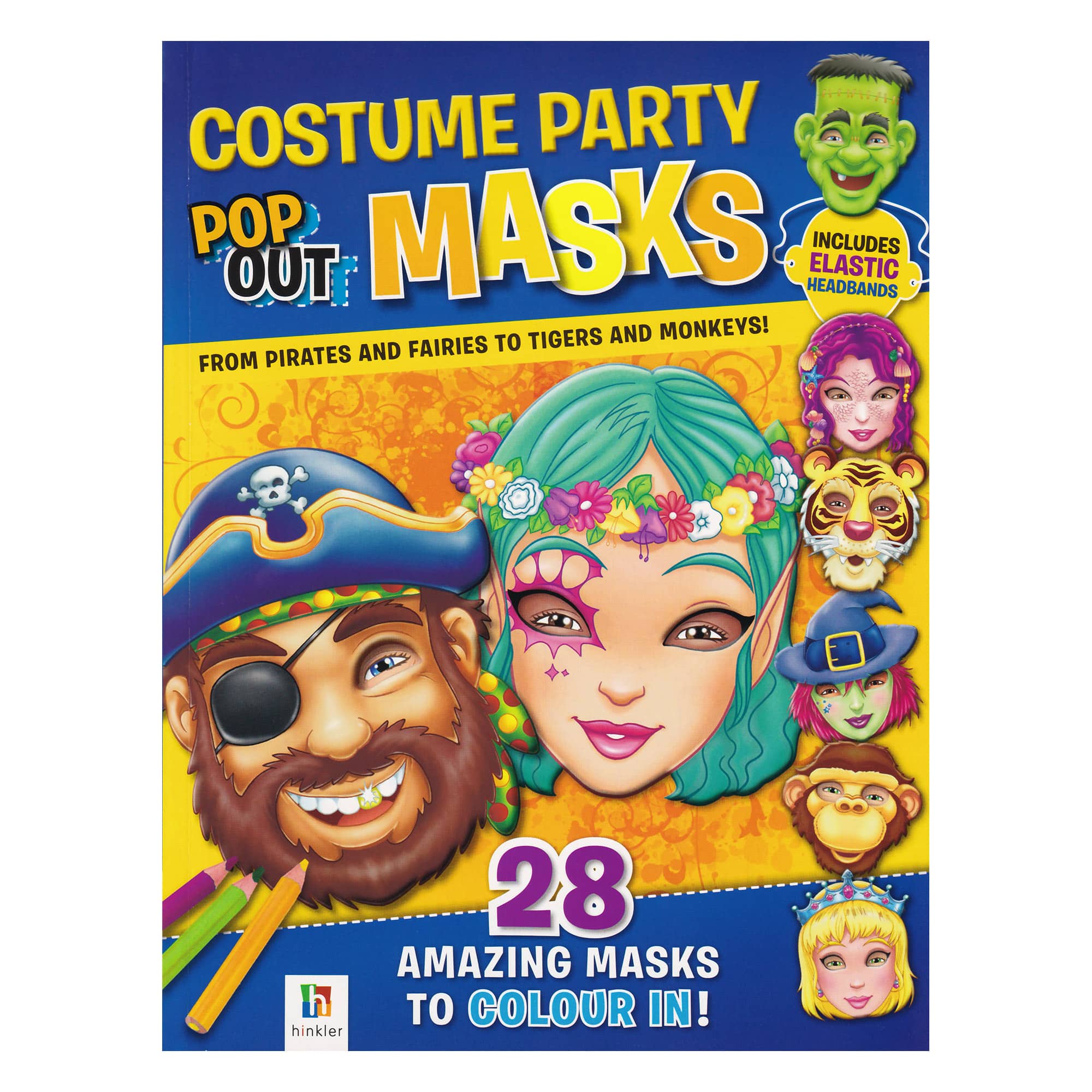 Costume Party Pop Out Masks