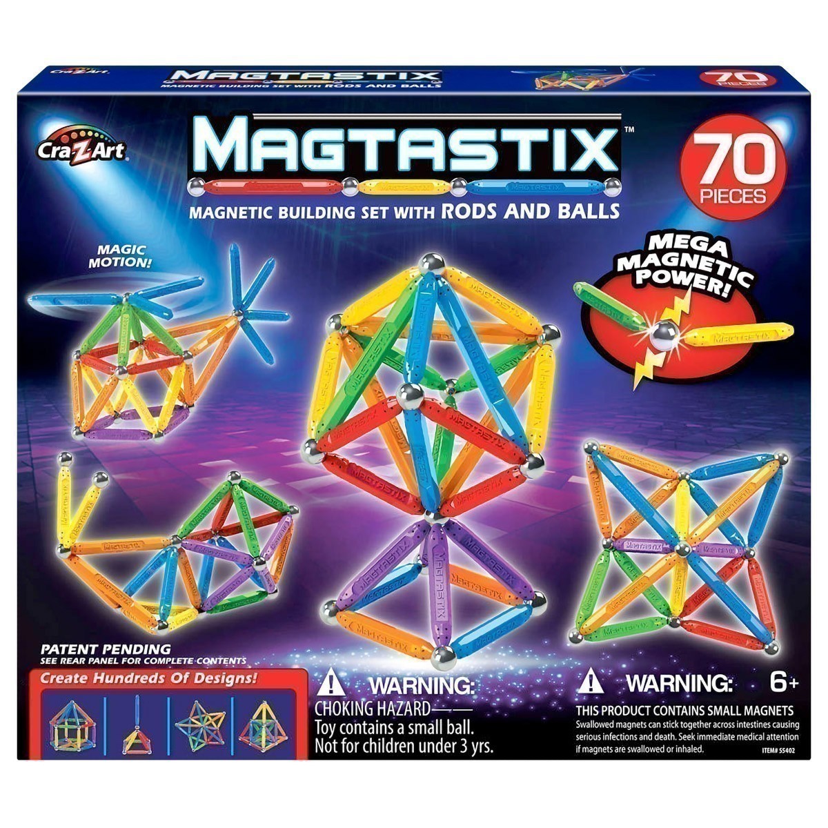 Cra-Z-Art - Magtastix 70 Piece Set
