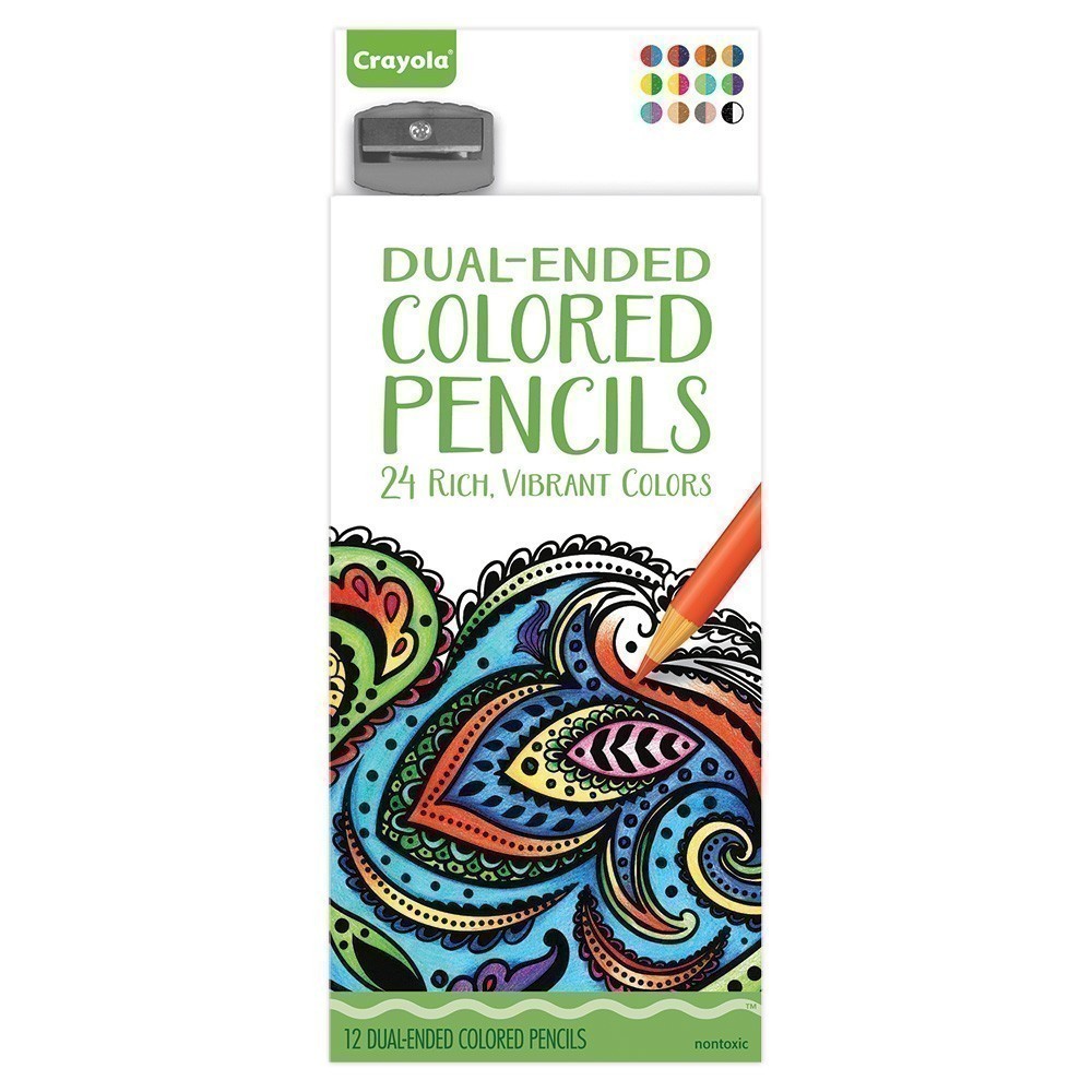 Crayola - 12 Dual-Ended Coloured Pencils