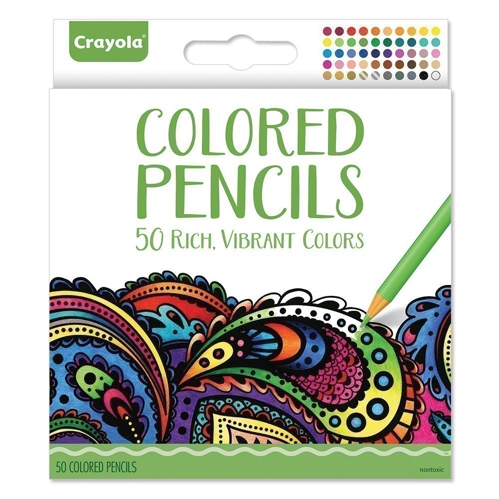 Crayola - 50 Adult Coloured Pencils