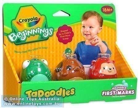 Crayola Beginnings TaDoodles - Washable First Marks - Dark Colours