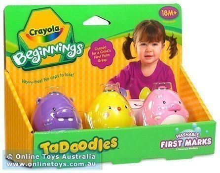 Crayola Beginnings TaDoodles - Washable First Marks - Light