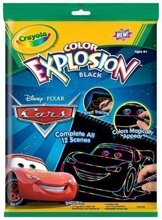 Crayola Colour Explosion Cars - Black Paper