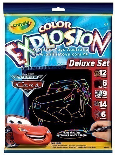 Crayola Colour Explosion Cars Deluxe Set