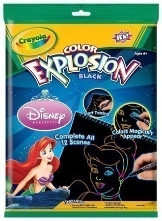 Crayola Colour Explosion Disney Princess - Black Paper