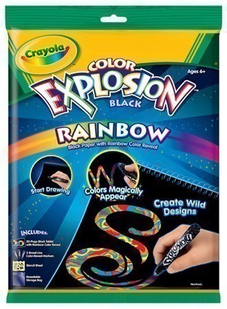 Crayola Colour Explosion Rainbow - Black Paper