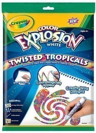 Crayola Colour Explosion Twisted Tropical - White Paper