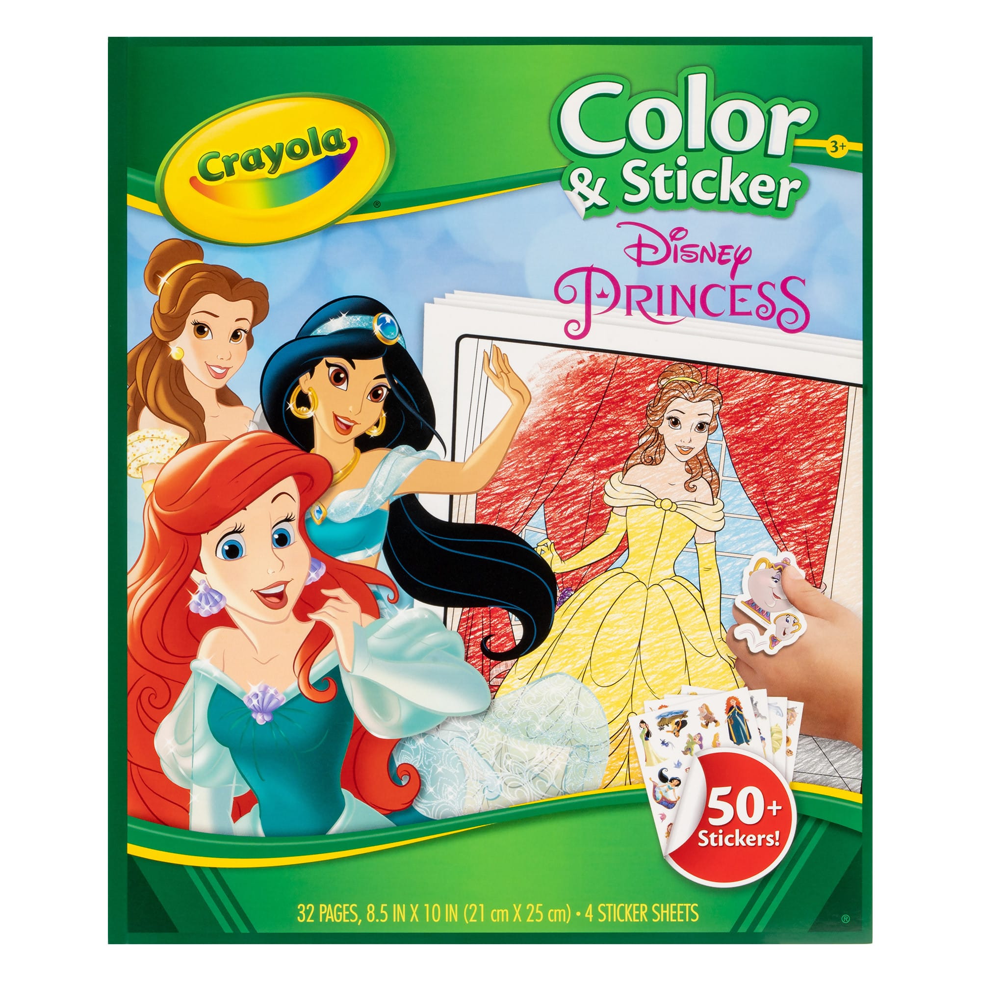 Crayola - Colour & Sticker Book - Disney Princess