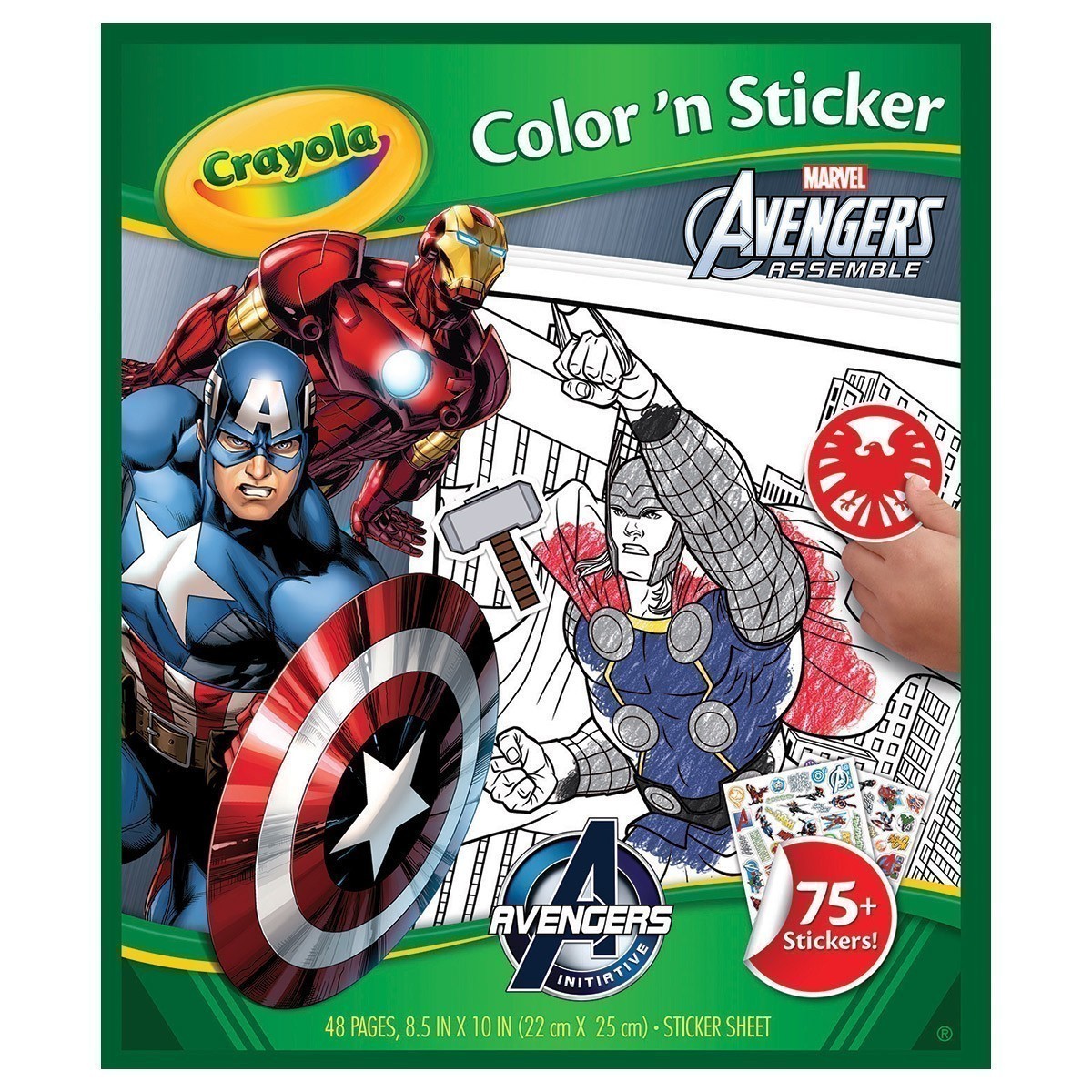 Crayola - Colour & Sticker Book - Marvel Avengers