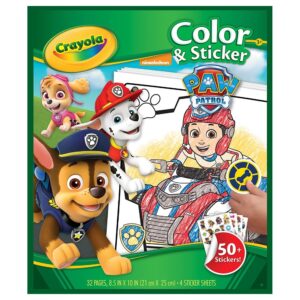 Crayola - Colour & Sticker Book - Paw Patrol