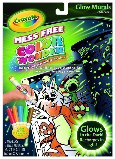Crayola Colour Wonder - Glow Murals and Markers