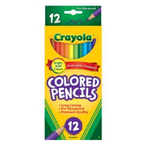 Crayola Coloured Pencils - 12 Colours