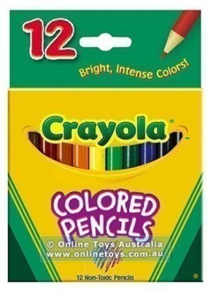Crayola Coloured Pencils - 12 Half-Length Colours