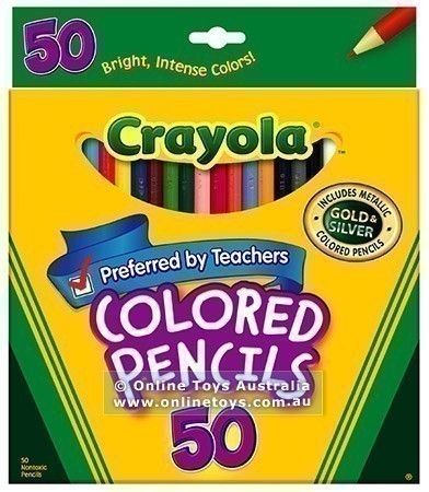 Crayola Coloured Pencils - 50 Colours