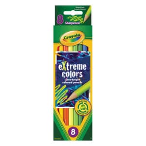 Crayola Coloured Pencils - 8 Extreme Colours