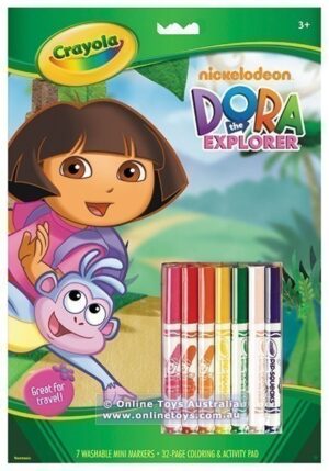 Crayola Colouring & Activity Pad with Markers - Dora the Explorer