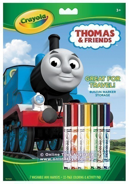 Crayola Colouring & Activity Pad with Markers - Thomas & Friends